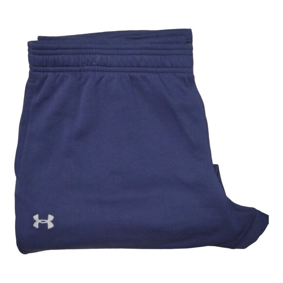 UNDER ARMOUR Men's Fleece Sweatpants Size 4XL Thermal Coldgear Navy Blue NWT - Picture 7 of 9